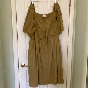 Puff short sleeve dress